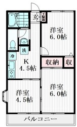 ライトコート国府台Ⅱの物件間取画像